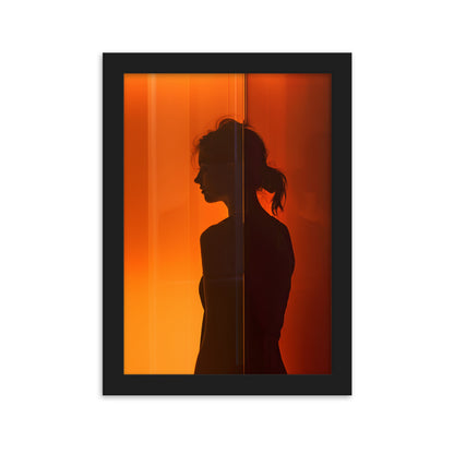 Poster Aesthetic Silhouette - eingerahmt