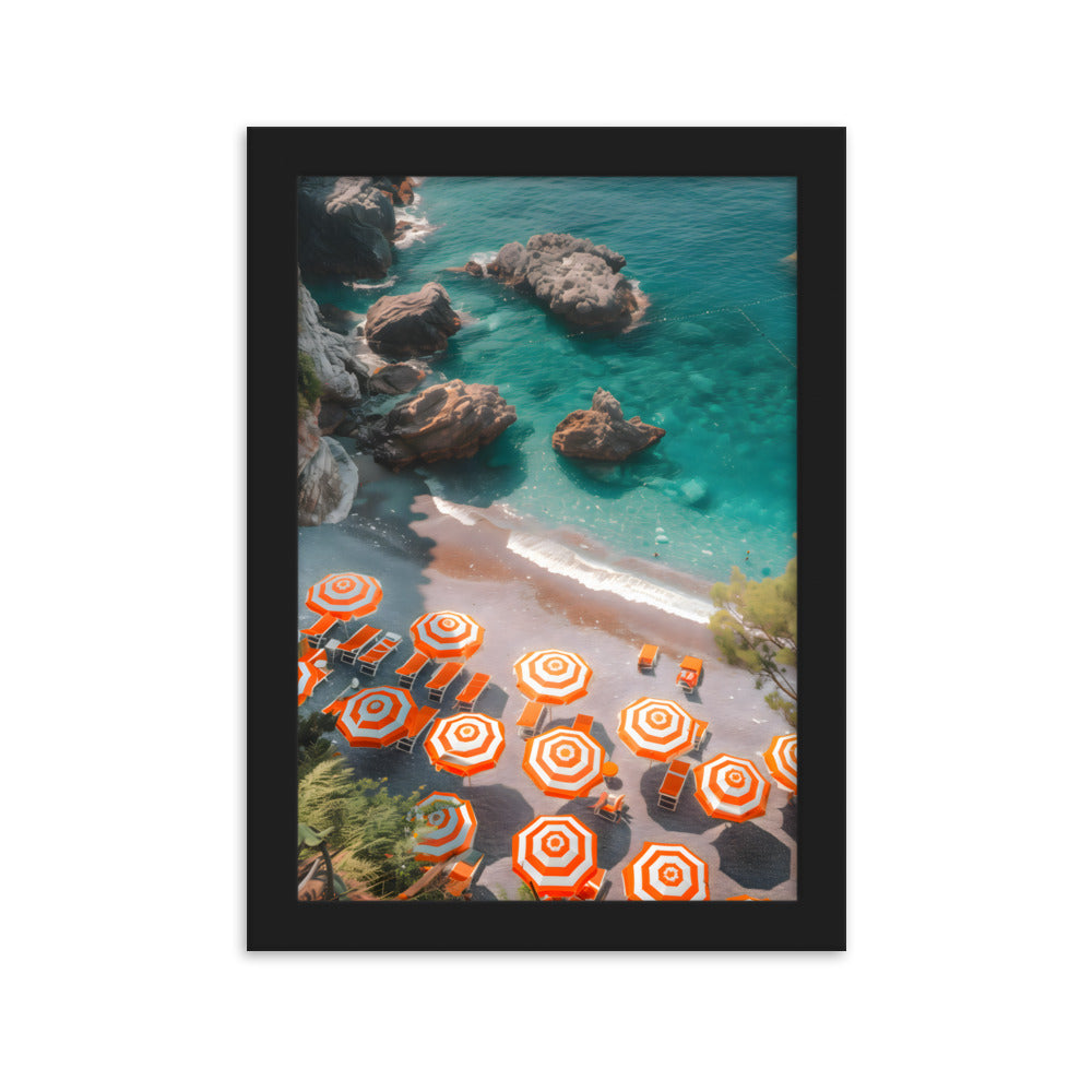 Poster Beach Feeling - eingerahmt