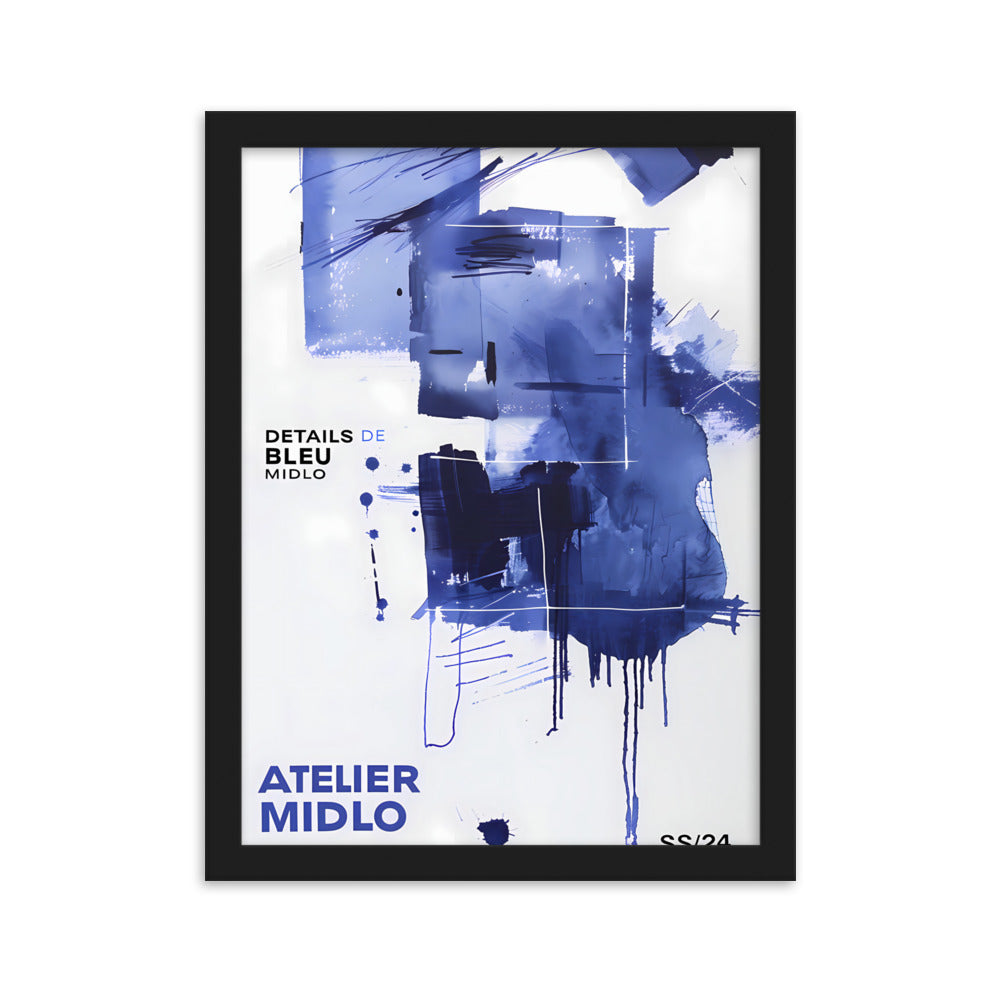 Poster DETAILS DE BLEU - eingerahmt