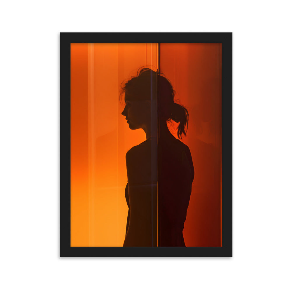 Poster Aesthetic Silhouette - eingerahmt