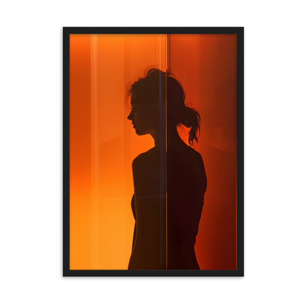 Poster Aesthetic Silhouette - eingerahmt