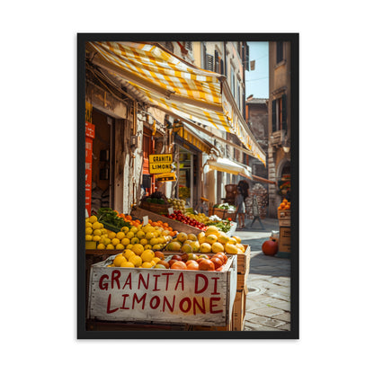 Poster Granita di Limone - eingerahmt