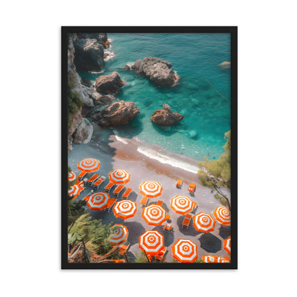 Poster Beach Feeling - eingerahmt