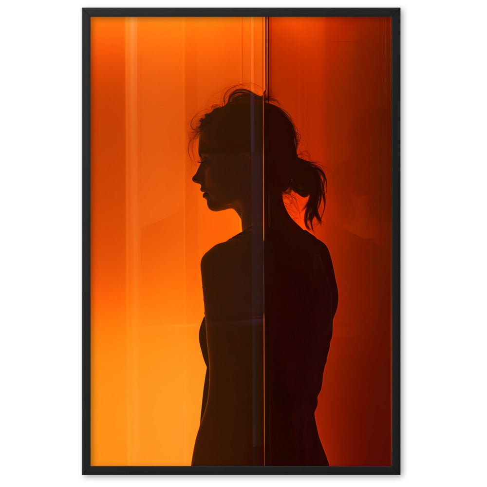 Poster Aesthetic Silhouette - eingerahmt