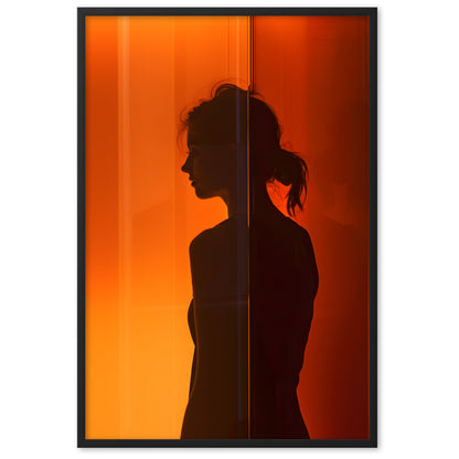 Poster Aesthetic Silhouette - eingerahmt