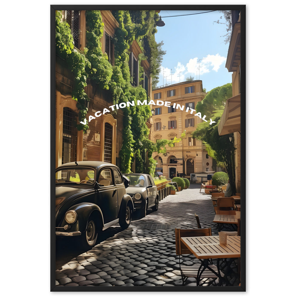 Poster Vacation made in Italy - eingerahmt