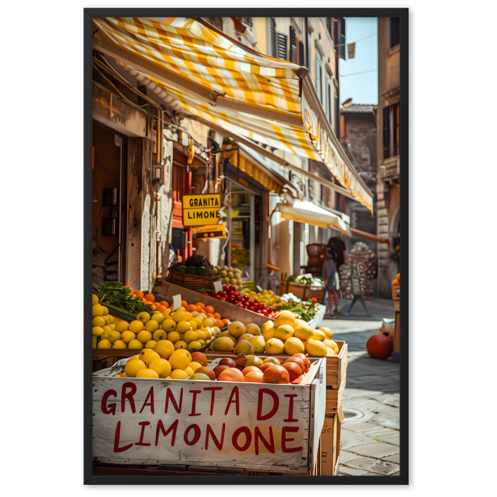 Poster Granita di Limone - eingerahmt