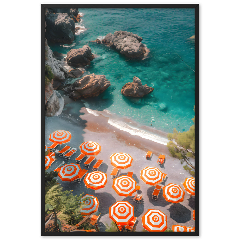 Poster Beach Feeling - eingerahmt