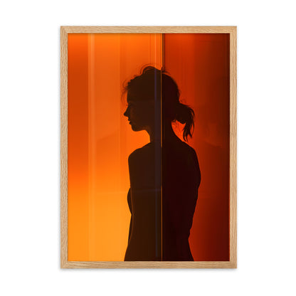 Poster Aesthetic Silhouette - eingerahmt