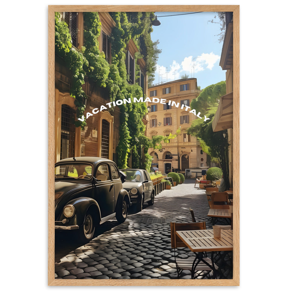 Poster Vacation made in Italy - eingerahmt