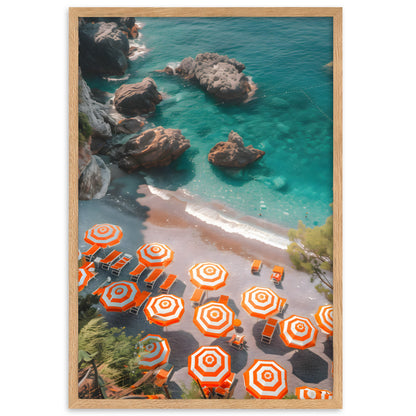 Poster Beach Feeling - eingerahmt