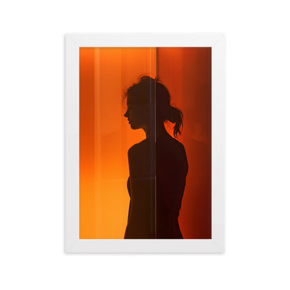 Poster Aesthetic Silhouette - eingerahmt