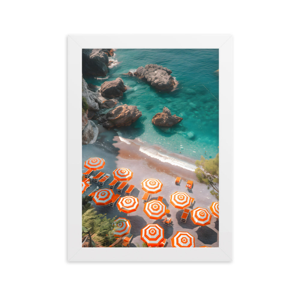 Poster Beach Feeling - eingerahmt