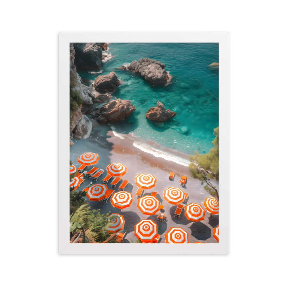 Poster Beach Feeling - eingerahmt