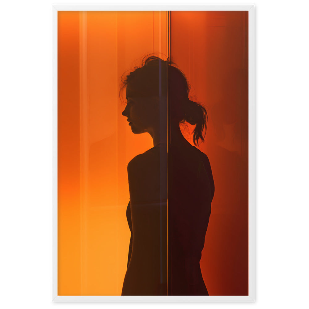 Poster Aesthetic Silhouette - eingerahmt