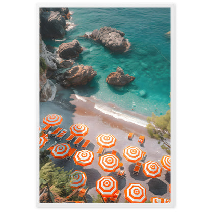 Poster Beach Feeling - eingerahmt