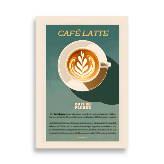 Poster CAFE LATTÉ